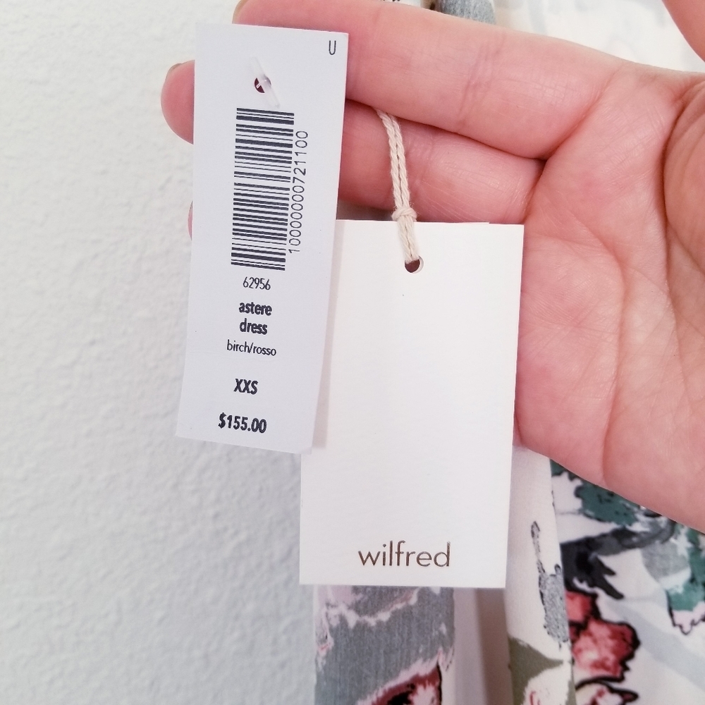 Aritzia Wilfred floral midi wrap dress - Picture 7 of 11